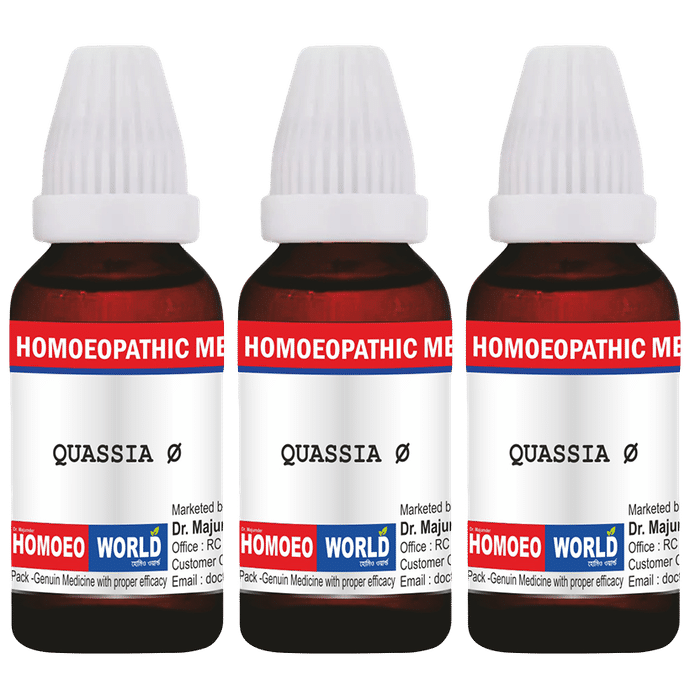 Dr. Majumder Homeo World Quassia Mother Tincture (30ml Each) Q - Classic Derma