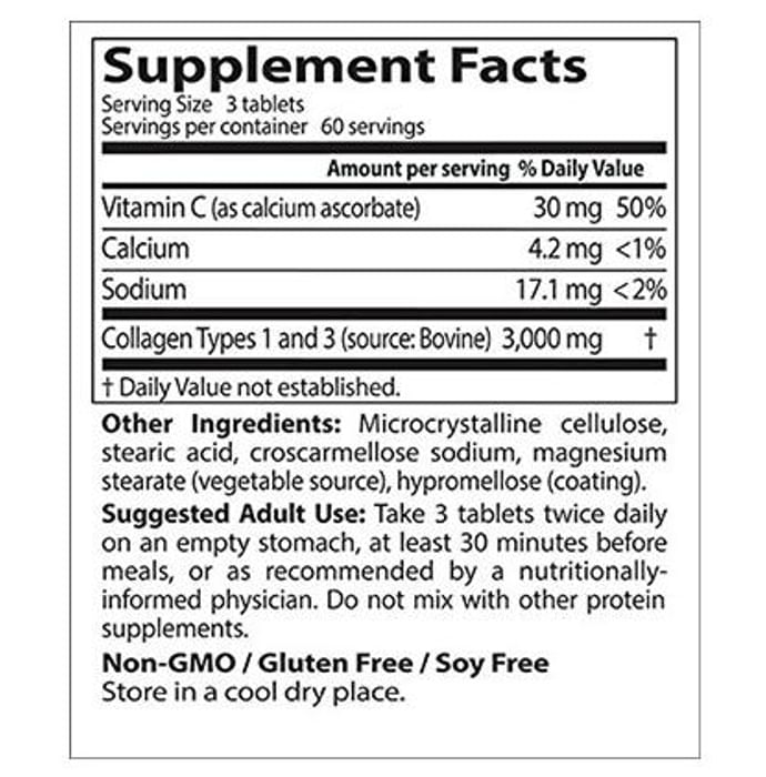 Doctor's Best Collagen Types 1 and 3 1000mg Tablet with Peptan