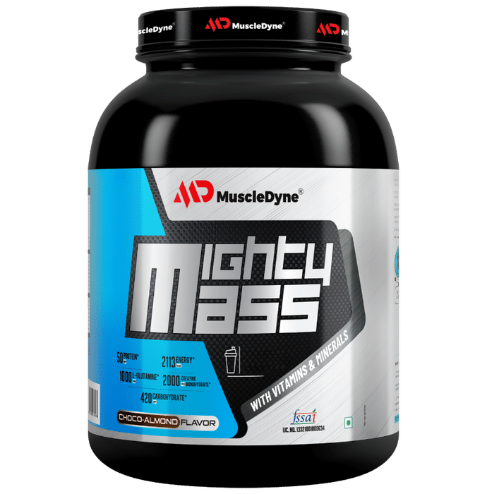 Muscle Dyne Mighty Mass Choco Almond Powder - Classic Derma