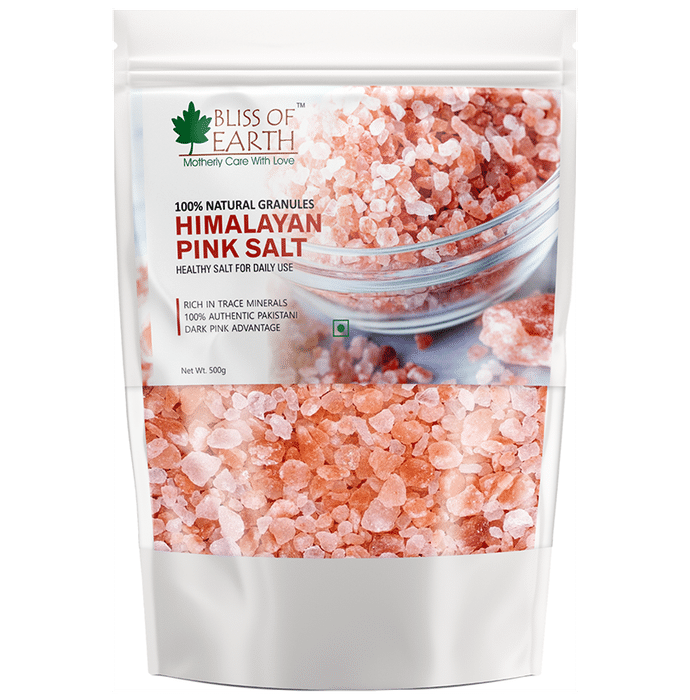Bliss of Earth 100% Authentic Pakistani Himalayan Pink Salt Granules - Classic Derma