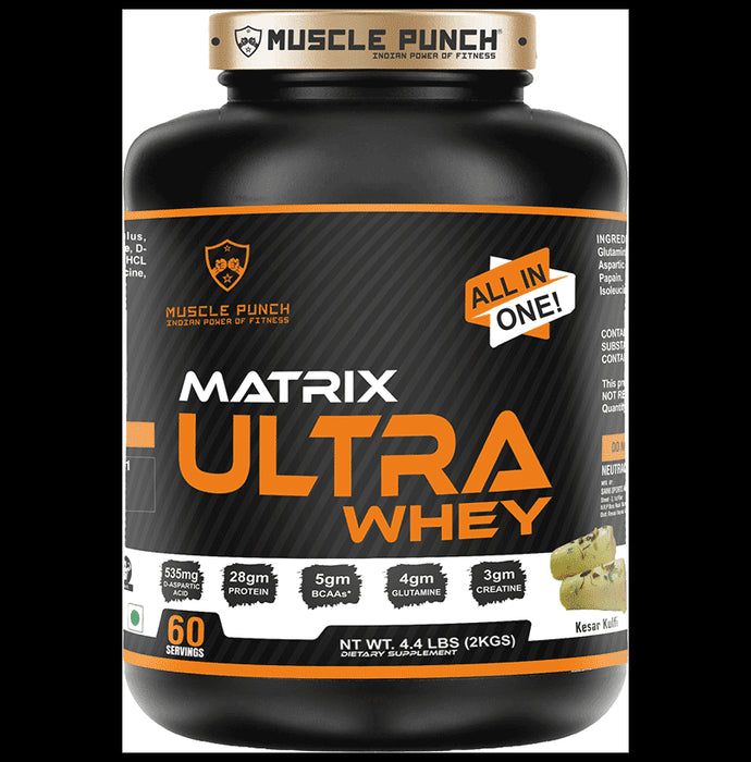 Muscle Punch Ultra Matrix Powder Kesar Kulfi - Classic Derma