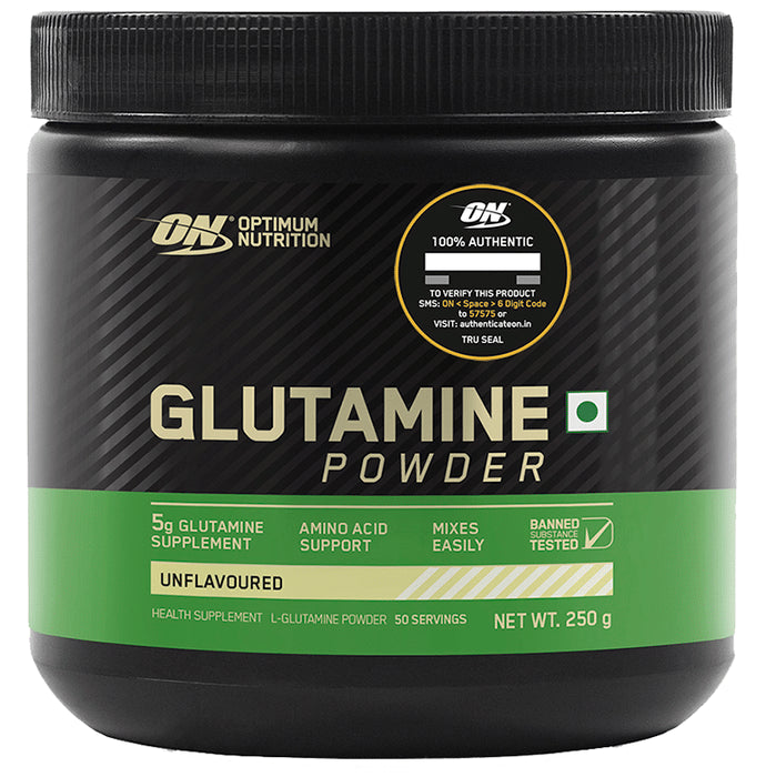 Optimum Nutrition (ON) Glutamine | With Amino Acid | For Muscle Recovery | Powder Unflavoured - Classic Derma