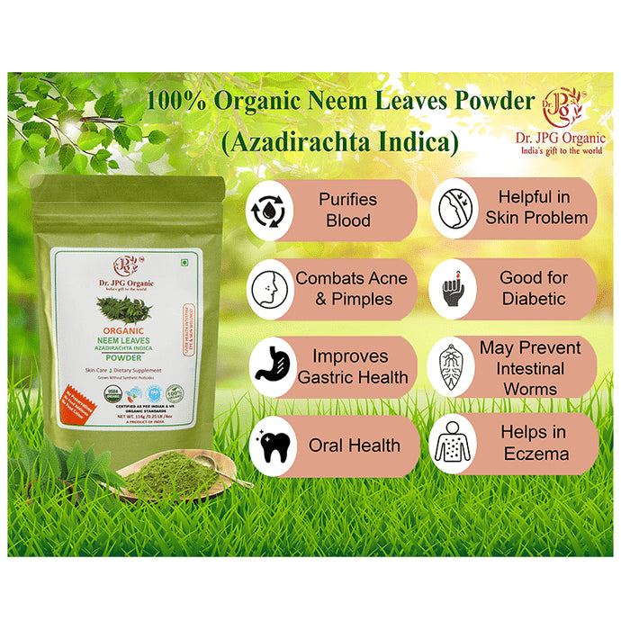 Dr. JPG Organic Neem Leaf Powder (114gm Each)