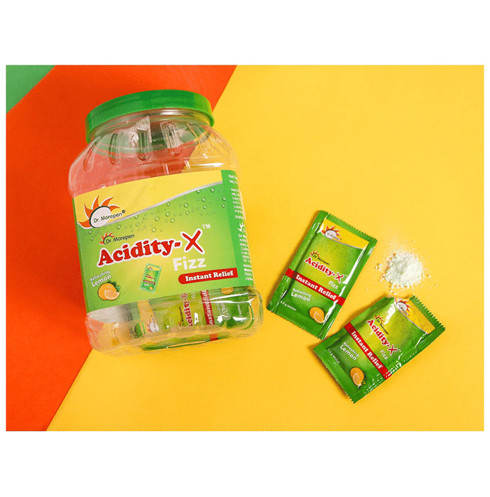 Dr. Morepen Refreshing Lemon Acidity-X Fizz Instant Relief Sachet (4.5gm Each)
