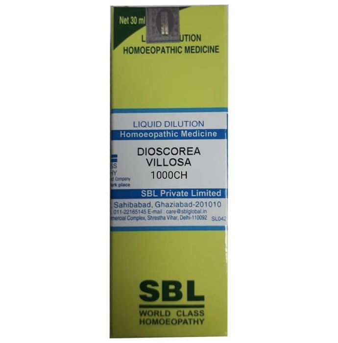 SBL Dioscorea Villosa Dilution 1000 CH - Classic Derma