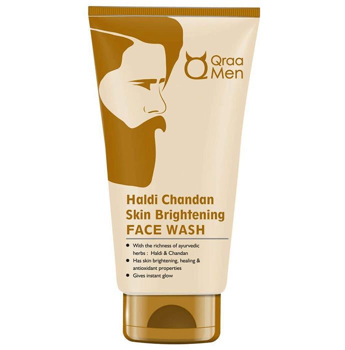 Qraa Men Haldi Chandan Skin Brightening Face Wash - Classic Derma