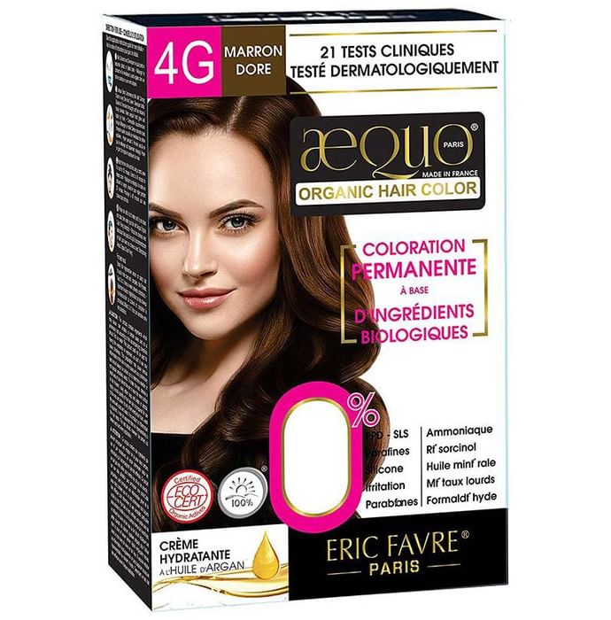 Aequo Organic Hair Color Golden Brown 4G - Classic Derma