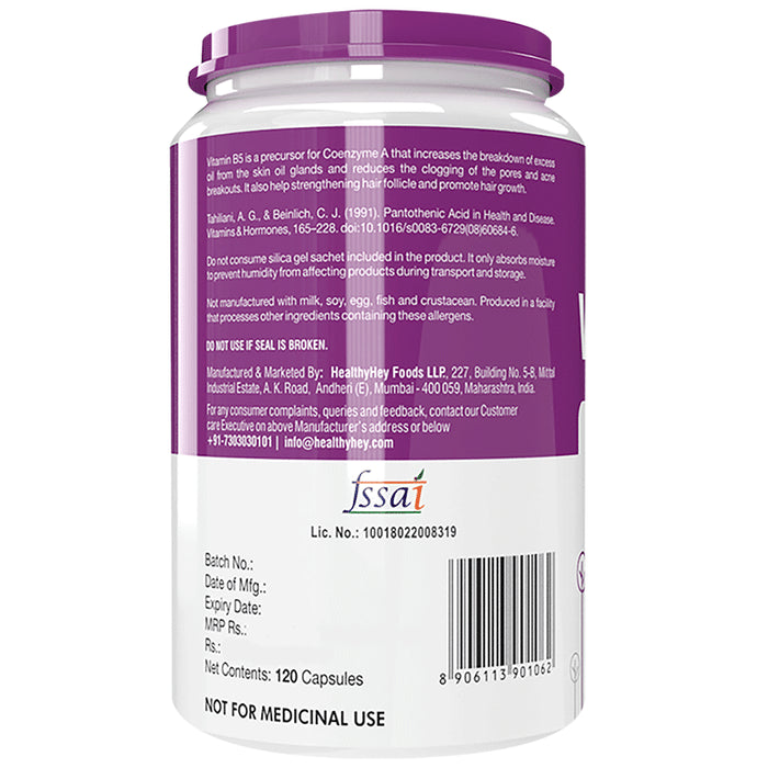 HealthyHey Nutrition Vitamin B5 Vegetable Capsule