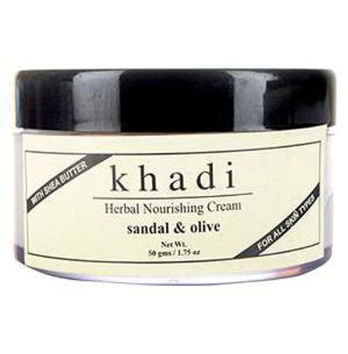 Khadi Herbal Sandal & Olive Nourishing Cream - Classic Derma