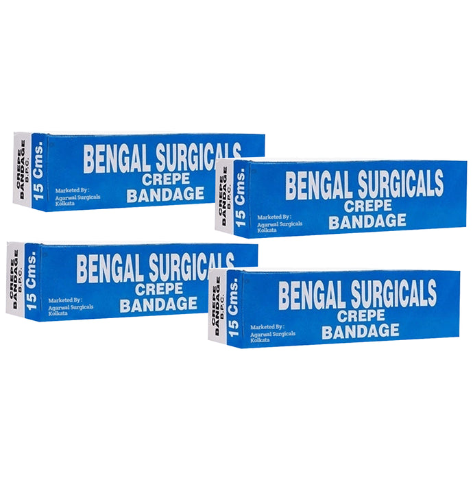 Agarwals Bengal Crepe Bandage 15cm x 4m - Classic Derma