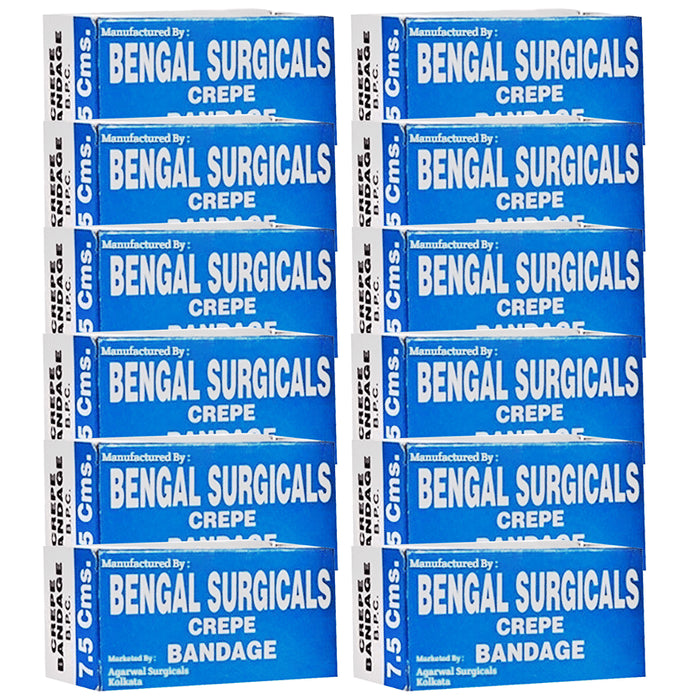 Agarwals Bengal Crepe Bandage 7.5cm x 4m - Classic Derma