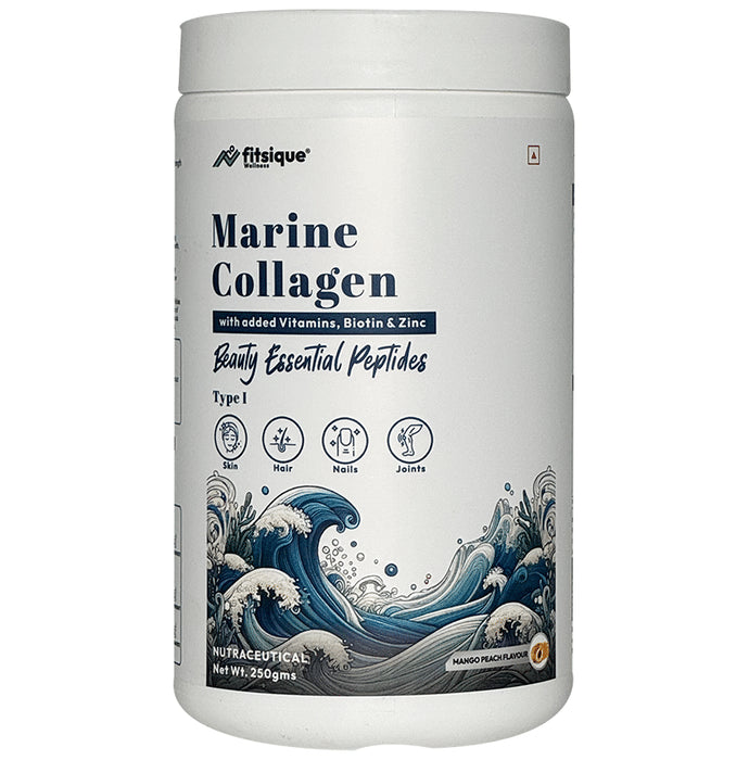Fitsique Marine Collagen Powder Mango Peach - Classic Derma