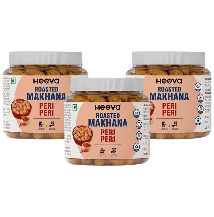 Heeva Roasted Makhana (100gm Each) Peri Peri - Classic Derma