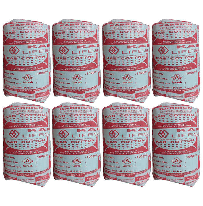 Agarwals Kab Prime Cotton Absorbent Surgical Cotton Wool (100gm Each) - Classic Derma