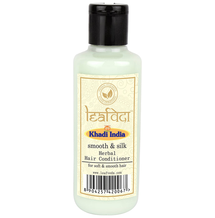 Khadi Leafveda Smooth & Silk Herbal Hair Conditioner - Classic Derma