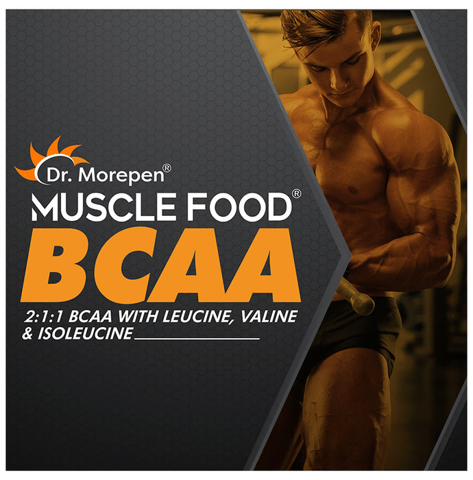 Dr. Morepen Muscle Food BCCA for Lean Muscles, Performance & Strength | Flavour Curious Cola
