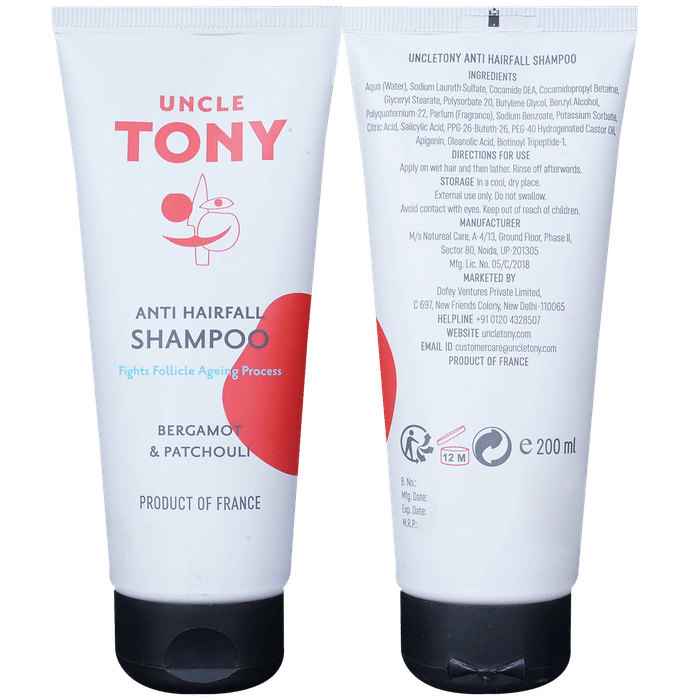 Uncle Tony Anti-Hairfall Shampoo - Classic Derma