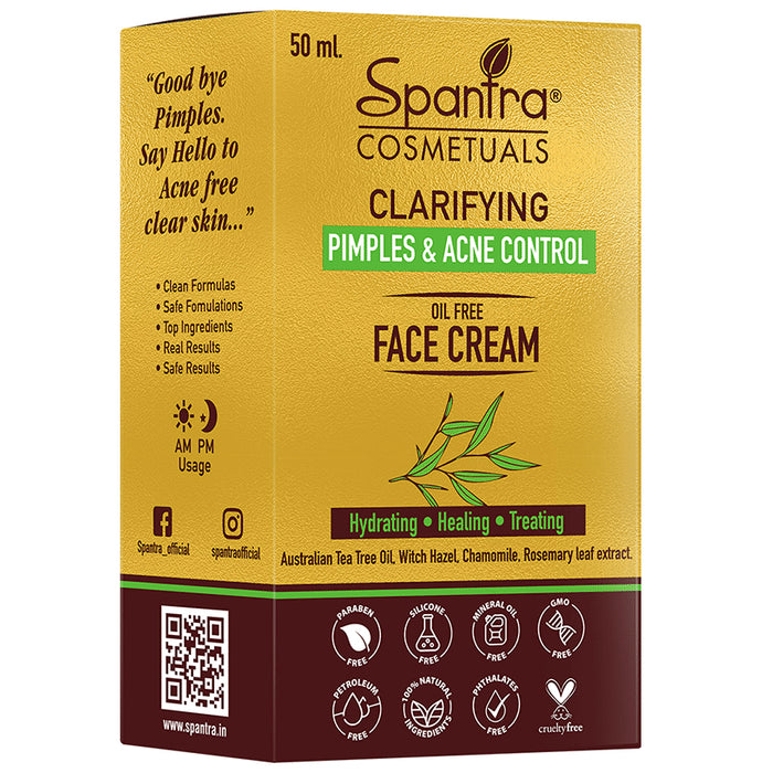 Spantra Clarifying Pimple & Acne Control Oil Free Face Cream - Classic Derma