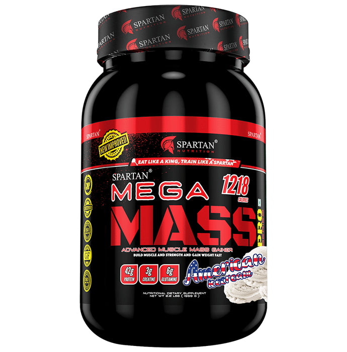 Spartan Nutrition Mega Mass Pro Series American Ice Cream Powder - Classic Derma