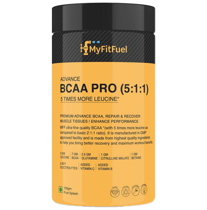 MyFitFuel Advance BCAA Pro (5:1:1) Fruit Splash - Classic Derma