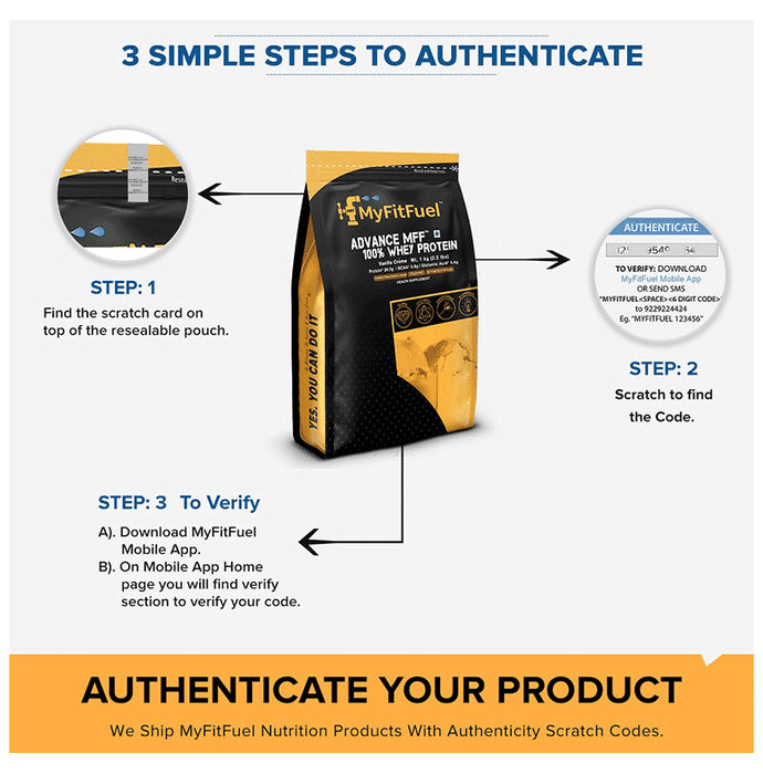 MyFitFuel Advance Mff 100% Whey Protein Powder Mango Alphonso