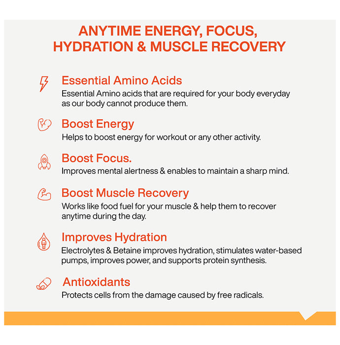 MyFitFuel Anytime EAA Energy Essential Amino Powder Natural