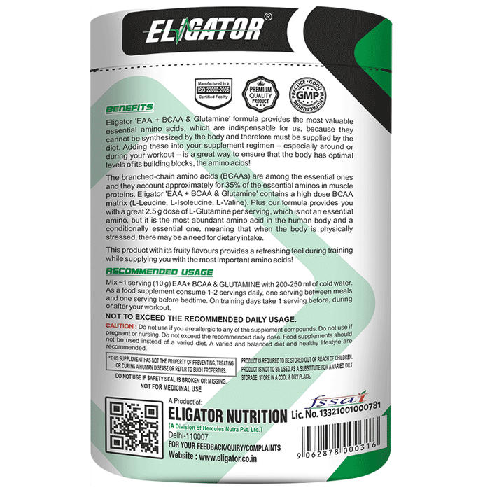 Eligator EAA + BCAA & Glutamine Powder Watermelon