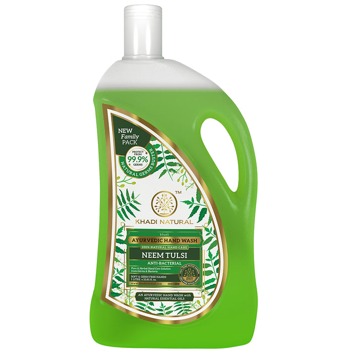 Khadi Naturals Ayurvedic Hand Wash Neem Tulsi - Classic Derma