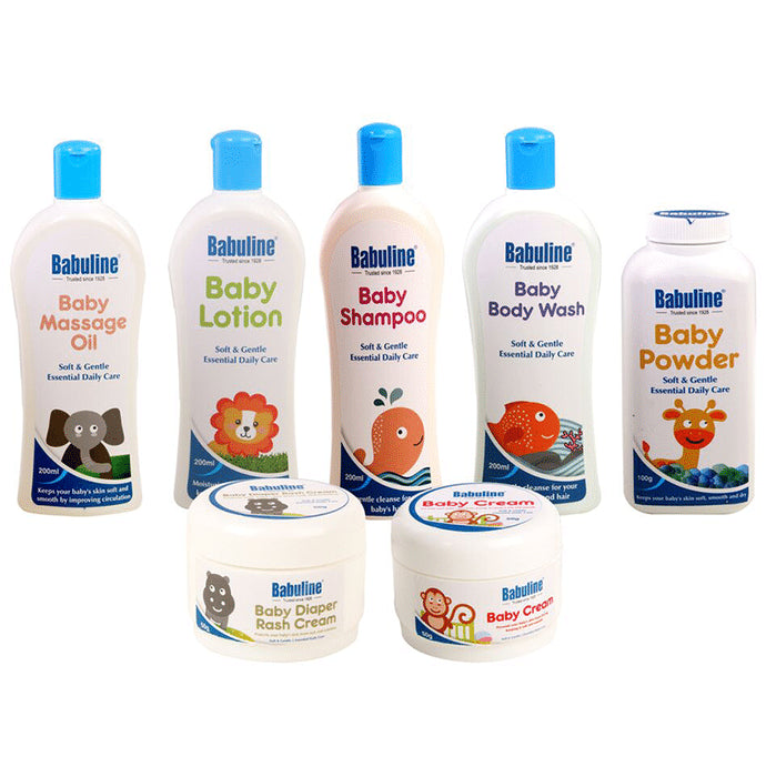 Babuline Babycare Combo (Set of 7) - Classic Derma