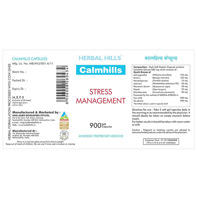 Herbal Hills Calmhills Stress Management Capsule Value Pack