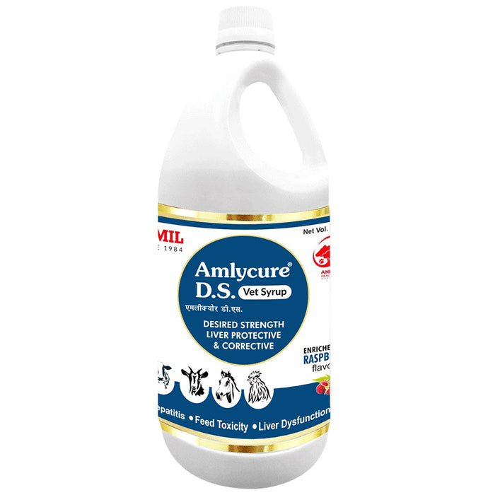 Aimil Pharmaceuticals Amlycure D.S Vet Syrup Raspberry - Classic Derma