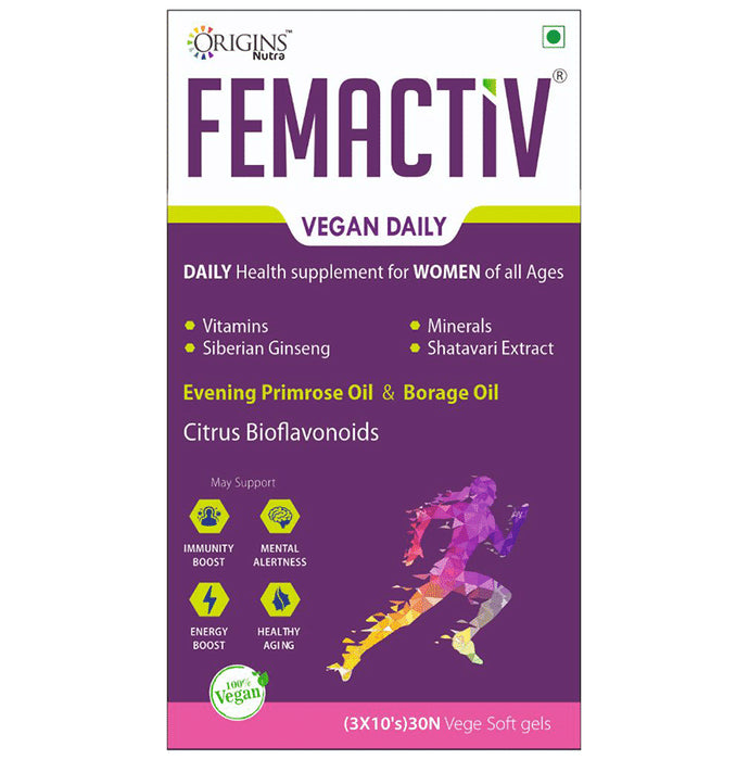 Origins Nutra Femactiv Vege Soft Gel - Classic Derma