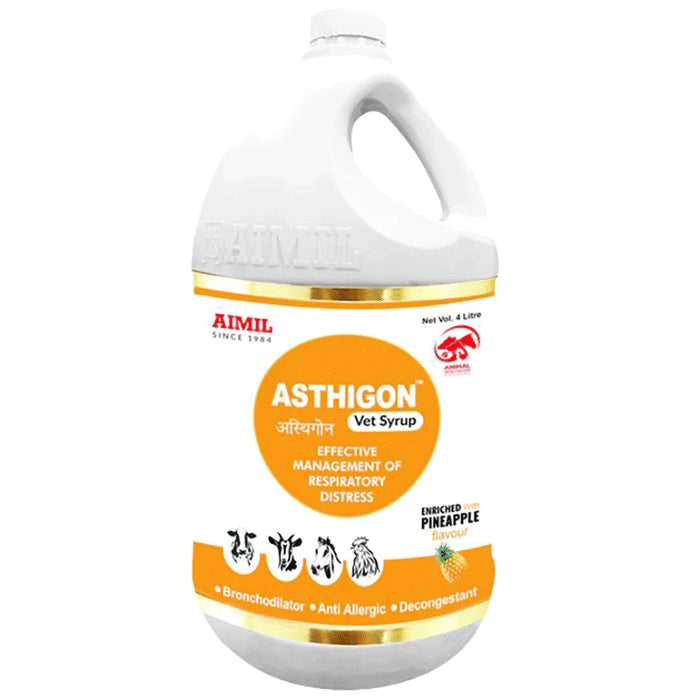 Aimil Pharmaceuticals Asthigon Vet Syrup Pineapple - Classic Derma