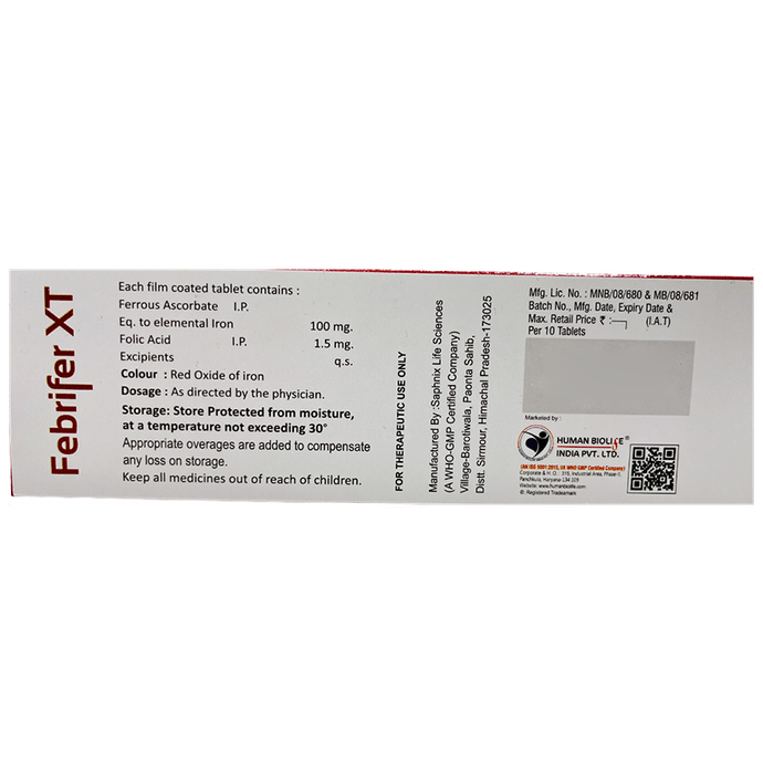 Febrifer XT Tablet