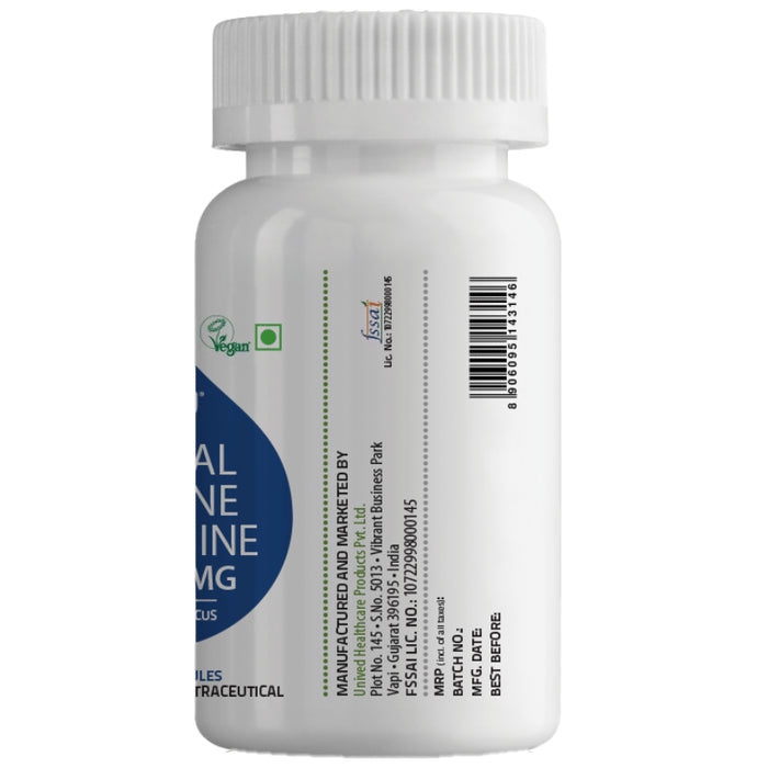 Unived Natural Caffeine L-Theanine 200/100mg Vegan Capsule