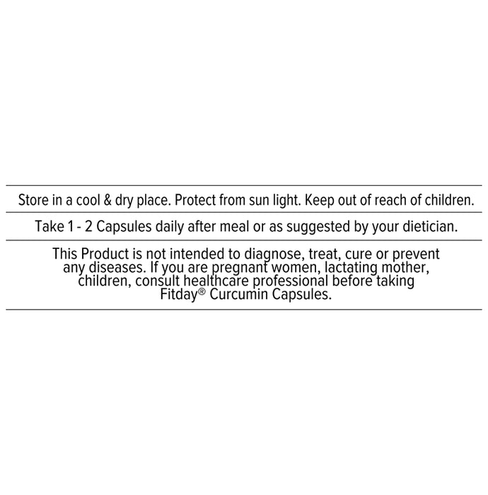 Fitday Curcumin Extract 500mg Capsule