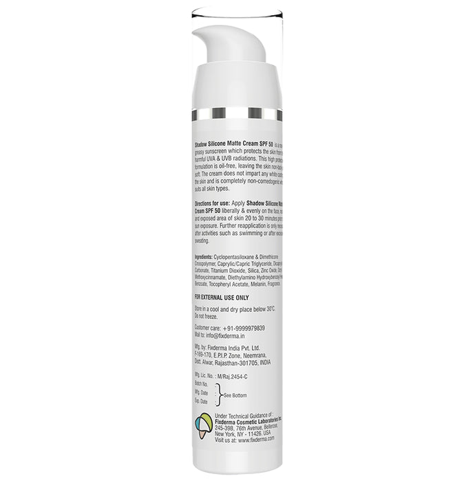 Fixderma Shadow Silicone Matte Cream SPF 50