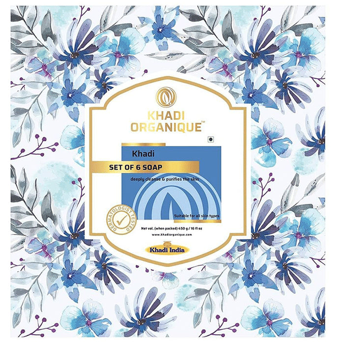 Khadi Organique Khadi Soap Kit (75gm Each) - Classic Derma