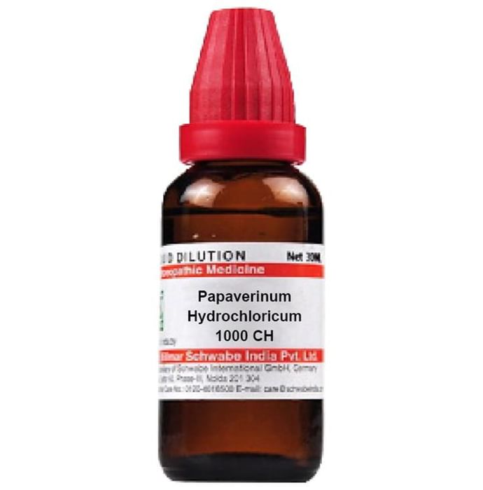 Dr Willmar Schwabe India Papaverinum Hydrochloricum Dilution 1000 CH - Classic Derma