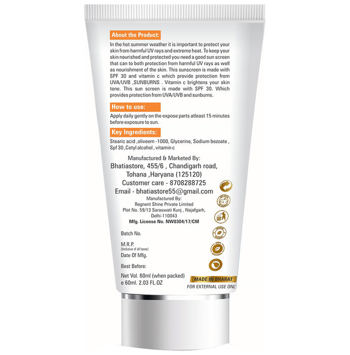 Flying Beast SPF 30 Vitamin C Sunscreen Cream