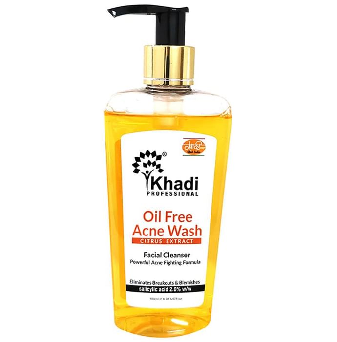Khadi Professional Oil Free Acne Citrus Extract Face Wash - Classic Derma