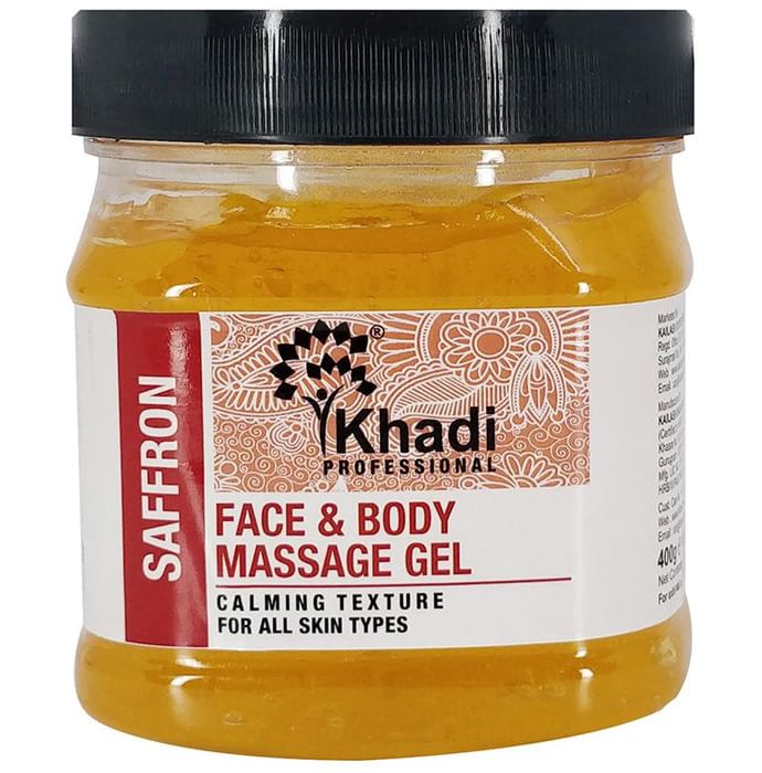 Khadi Professional Saffron Face & Body Massage Gel - Classic Derma