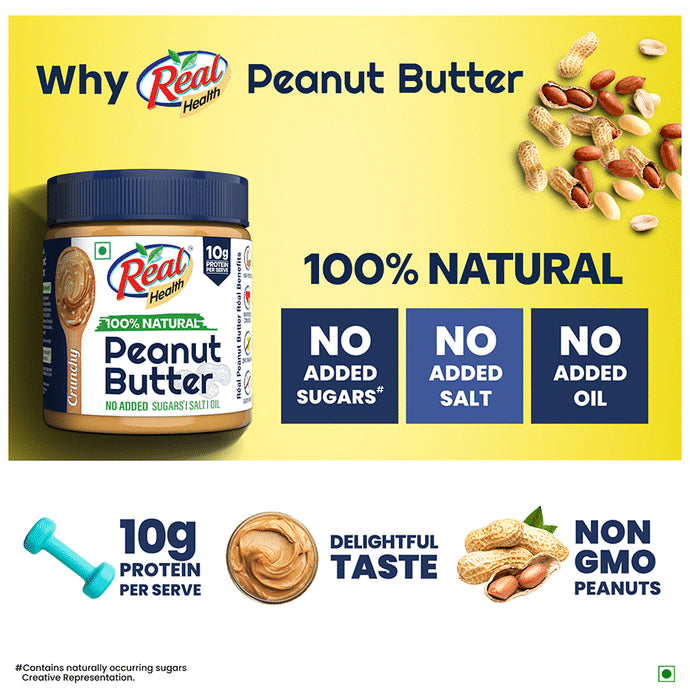 Real Health 100% Natural Peanut Butter Crunchy