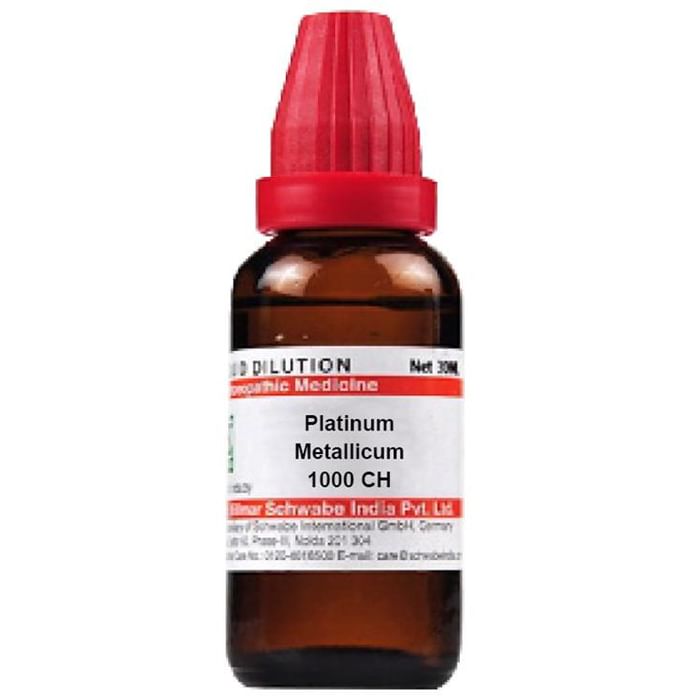 Dr Willmar Schwabe India Platinum Metallicum Dilution 1000 CH - Classic Derma
