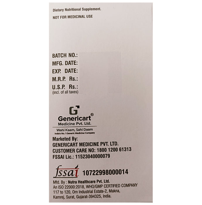 Genericart Ferrous Ascorbate,Folic Acid,Cyanocobalamin & Zinc Sulphate Tablet