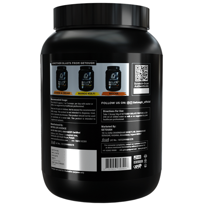Getough Isolate Protein Powder Black Current