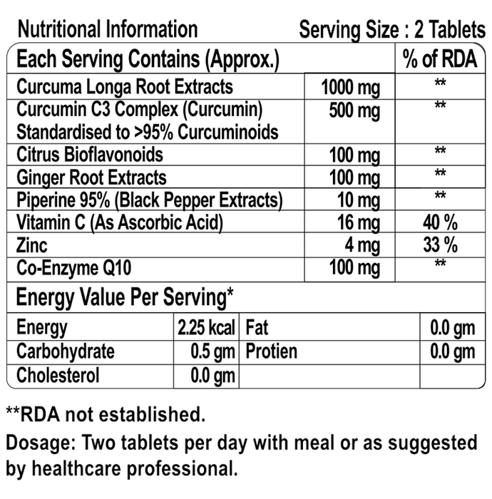 Goa Nutritions Curcumin Curcuma Longa Root Powder