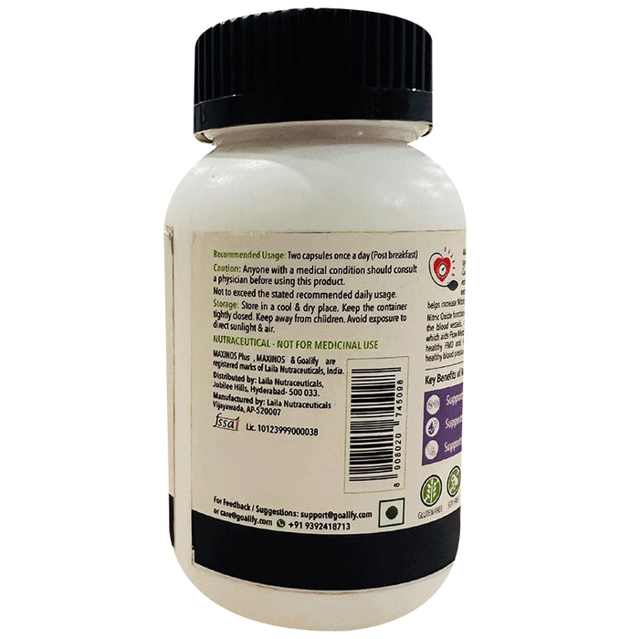 Goalify Nutrition Maxinos Plus Veg Capsules