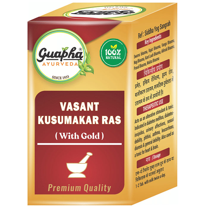 Guapha Ayurveda Vasant Kusumakar Ras (with Gold)