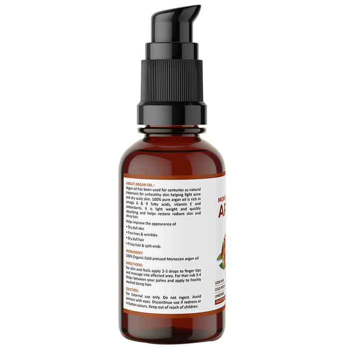 Vanalaya Certified Organic 100% Natural Argan Oil